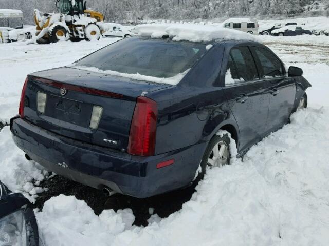 1G6DW677760199503 - 2006 CADILLAC STS BLUE photo 4