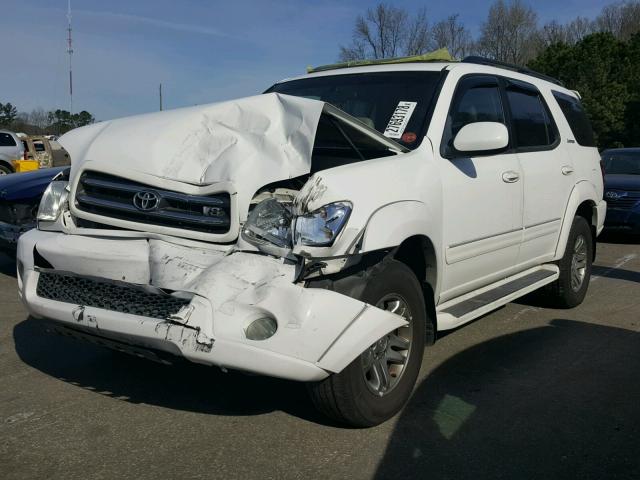 5TDZT38A21S056257 - 2001 TOYOTA SEQUOIA LI WHITE photo 2