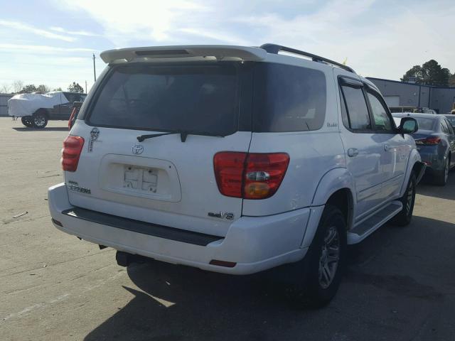 5TDZT38A21S056257 - 2001 TOYOTA SEQUOIA LI WHITE photo 4