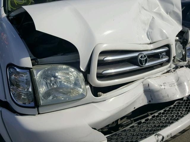 5TDZT38A21S056257 - 2001 TOYOTA SEQUOIA LI WHITE photo 9