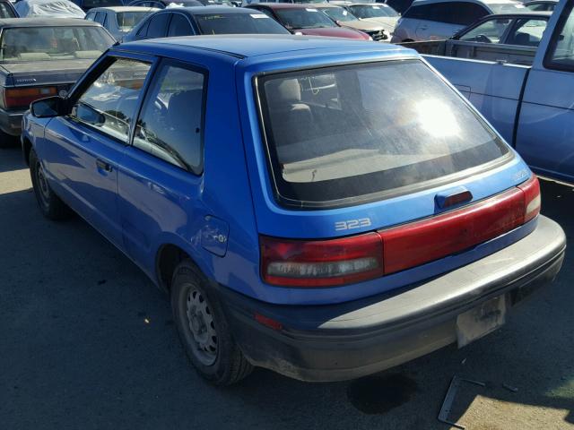 JM1BG2344P0645940 - 1993 MAZDA 323 BLUE photo 3