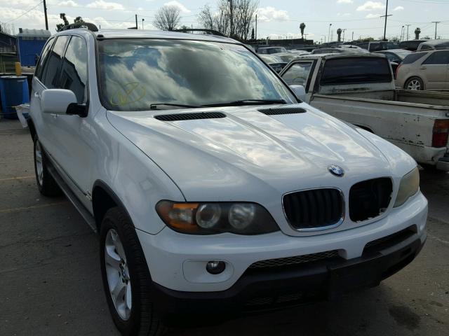 5UXFA13564LU21633 - 2004 BMW X5 3.0I WHITE photo 1