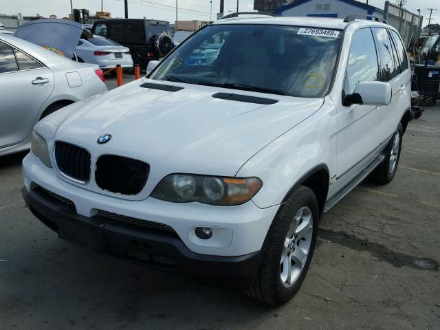 5UXFA13564LU21633 - 2004 BMW X5 3.0I WHITE photo 2