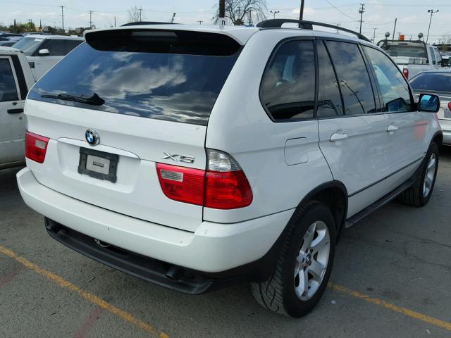 5UXFA13564LU21633 - 2004 BMW X5 3.0I WHITE photo 4