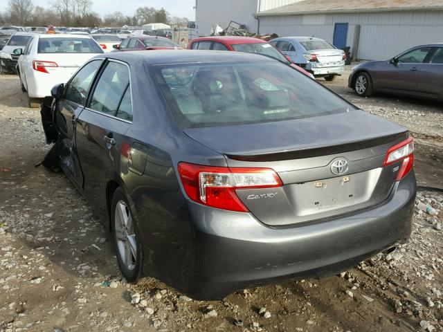 4T1BF1FK3EU433846 - 2014 TOYOTA CAMRY L GRAY photo 3