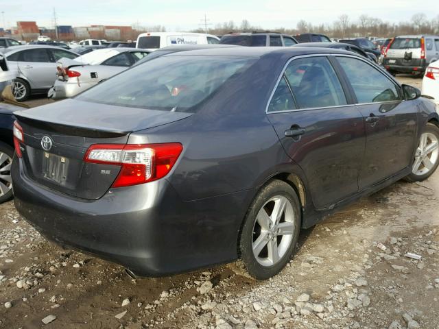 4T1BF1FK3EU433846 - 2014 TOYOTA CAMRY L GRAY photo 4