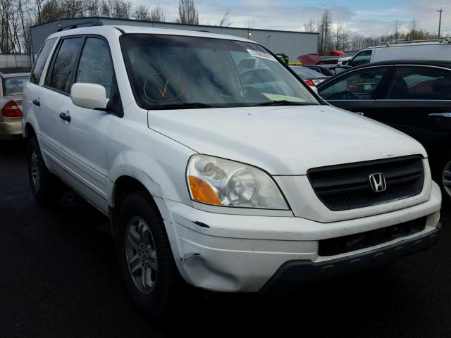 2HKYF18555H545600 - 2005 HONDA PILOT EXL WHITE photo 1