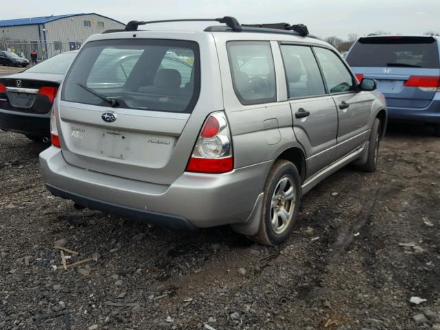 JF1SG63647H700564 - 2007 SUBARU FORESTER 2 SILVER photo 4