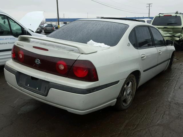 2G1WF52E839245923 - 2003 CHEVROLET IMPALA WHITE photo 4