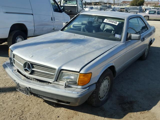 WDBCA45DXHA359793 - 1987 MERCEDES-BENZ 560 SEC SILVER photo 2