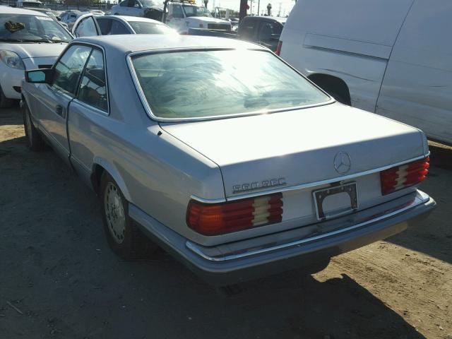 WDBCA45DXHA359793 - 1987 MERCEDES-BENZ 560 SEC SILVER photo 3