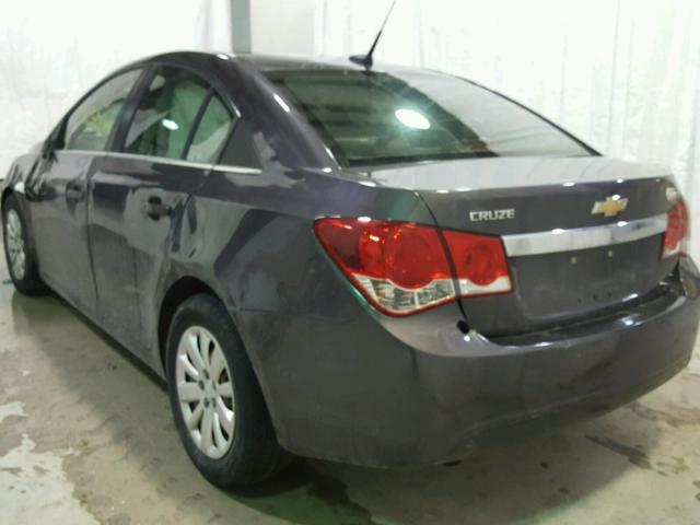 1G1PC5SH9B7227387 - 2011 CHEVROLET CRUZE LS GRAY photo 3