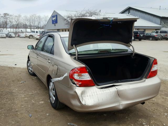 4T1BE32K13U152839 - 2003 TOYOTA CAMRY LE TAN photo 3