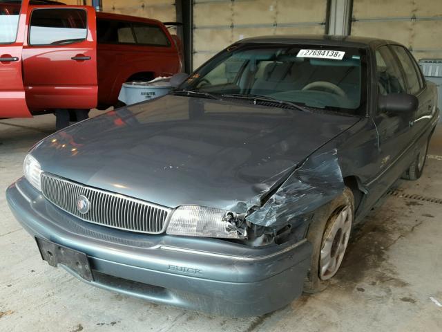 1G4NJ52M7TC427917 - 1996 BUICK SKYLARK GR BLUE photo 2