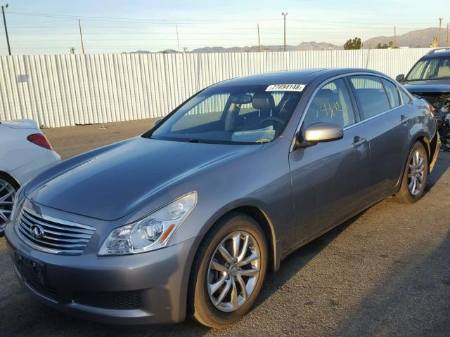 JNKBV61E28M221805 - 2008 INFINITI G35 GRAY photo 2