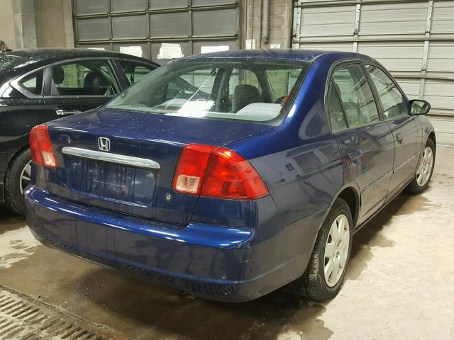 1HGES257X2L001113 - 2002 HONDA CIVIC EX BLUE photo 4