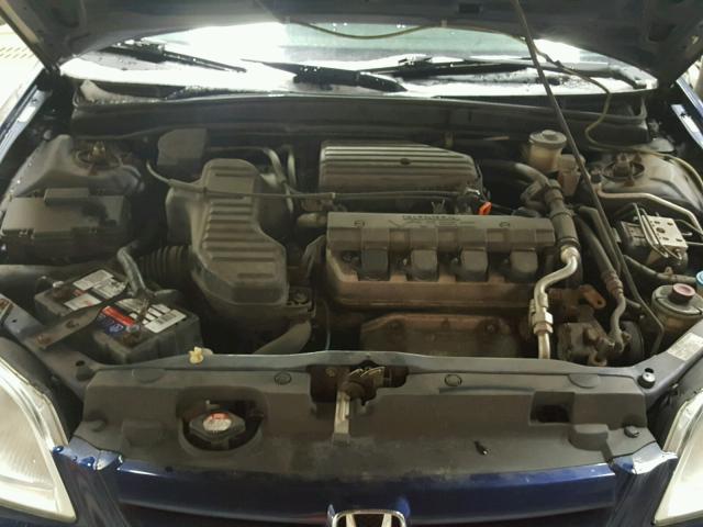 1HGES257X2L001113 - 2002 HONDA CIVIC EX ლურჯი ფოტო 7