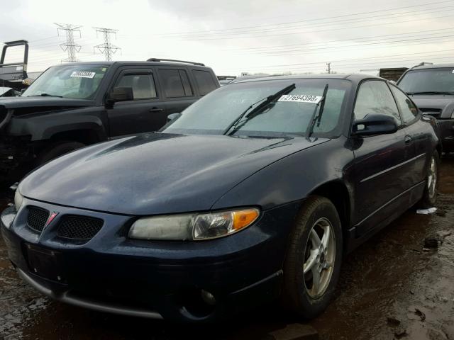 1G2WP12KX2F203802 - 2002 PONTIAC GRAND PRIX BLUE photo 2