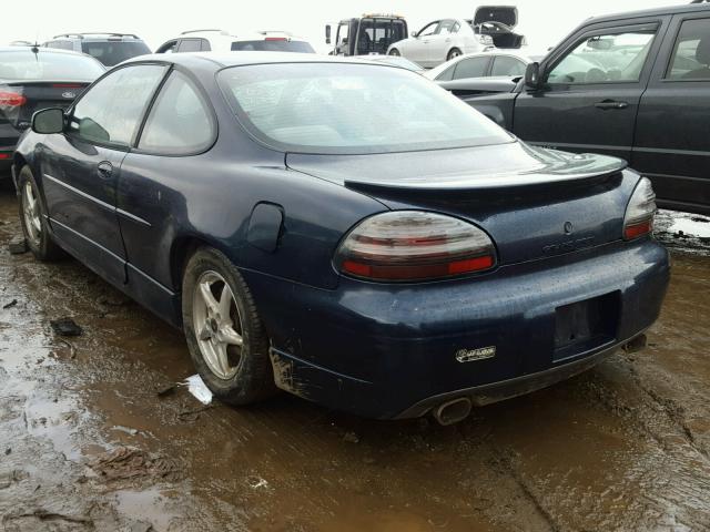 1G2WP12KX2F203802 - 2002 PONTIAC GRAND PRIX BLUE photo 3