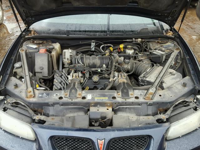 1G2WP12KX2F203802 - 2002 PONTIAC GRAND PRIX BLUE photo 7