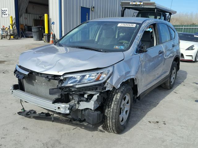 2HKRM4H30GH657668 - 2016 HONDA CR-V LX SILVER photo 2