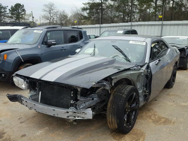 2C3CDYBTXEH251591 - 2014 DODGE CHALLENGER GRAY photo 2