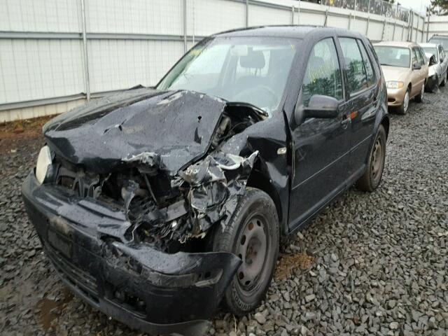 9BWFL61J654037362 - 2005 VOLKSWAGEN GOLF GL BLACK photo 2