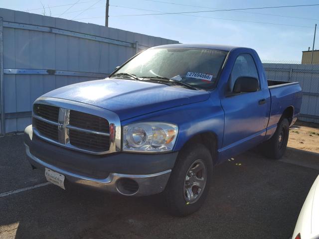 1D7HA16K18J161399 - 2008 DODGE RAM 1500 S BLUE photo 2