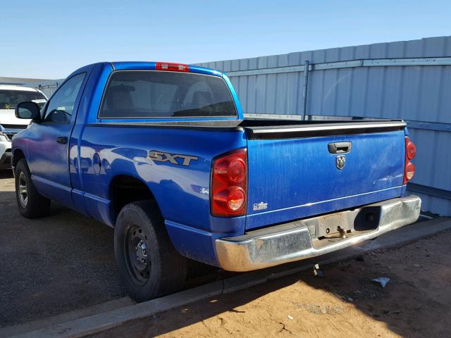 1D7HA16K18J161399 - 2008 DODGE RAM 1500 S BLUE photo 3