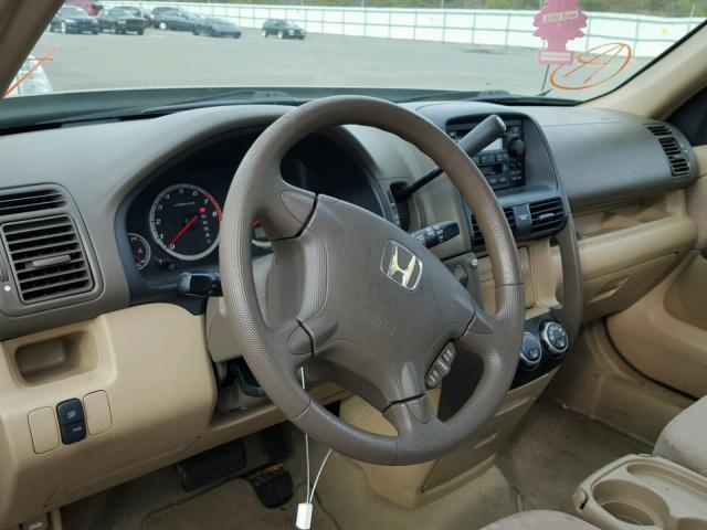 SHSRD68596U408515 - 2006 HONDA CR-V LX GOLD photo 9