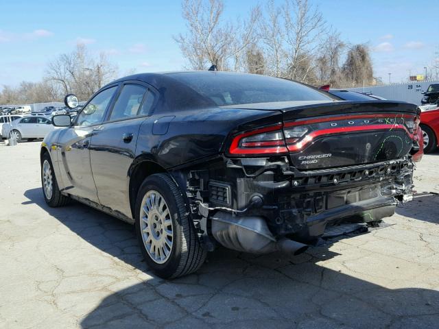 2C3CDXKT5GH325206 - 2016 DODGE CHARGER PO BLACK photo 3