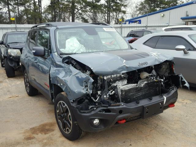 ZACCJBCT7GPE14764 - 2016 JEEP RENEGADE T BLUE photo 1