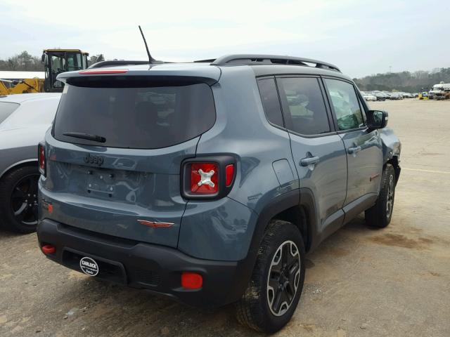 ZACCJBCT7GPE14764 - 2016 JEEP RENEGADE T BLUE photo 4