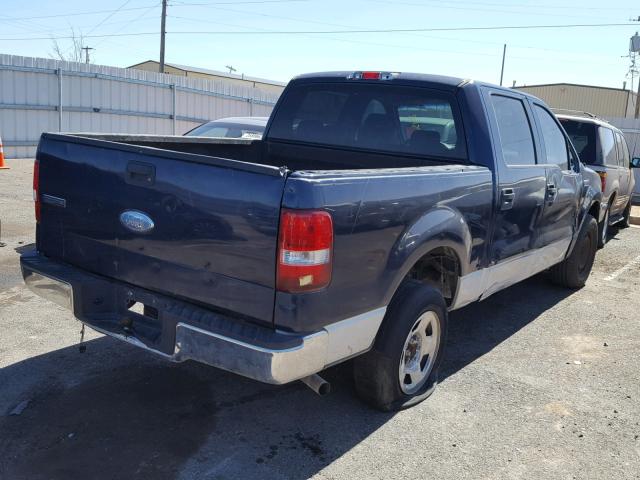 1FTRW12W76KC39183 - 2006 FORD F150 SUPER BLUE photo 4