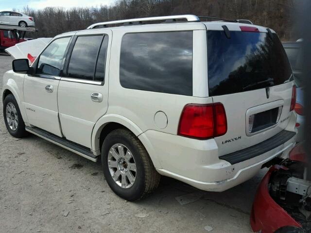 5LMFU28545LJ17802 - 2005 LINCOLN NAVIGATOR WHITE photo 3