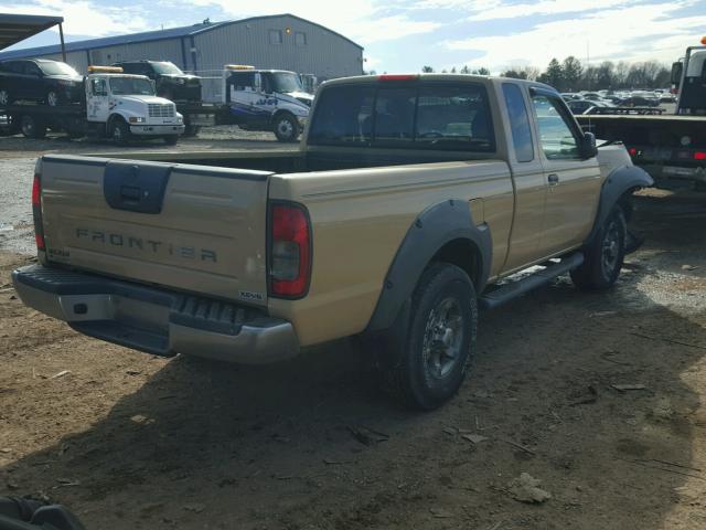 1N6ED26Y61C361376 - 2001 NISSAN FRONTIER K TAN photo 4