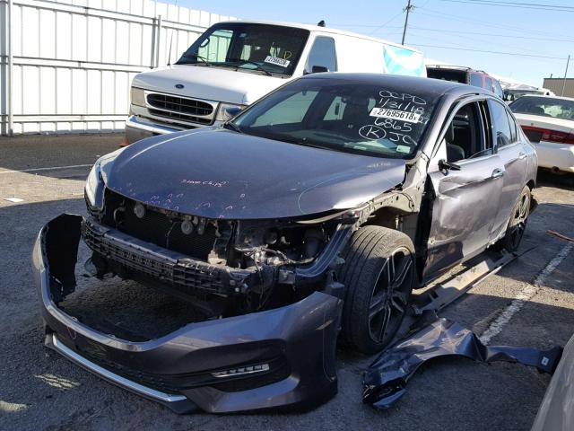 1HGCR3F90GA006865 - 2016 HONDA ACCORD TOU GRAY photo 2