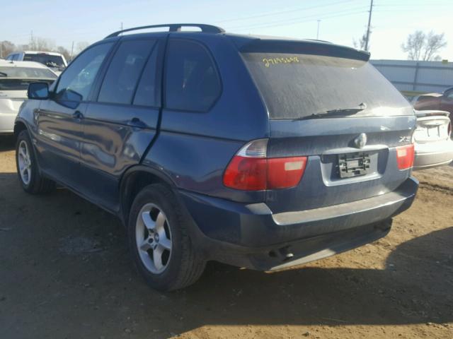 WBAFA53591LM72092 - 2001 BMW X5 3.0I BLUE photo 3