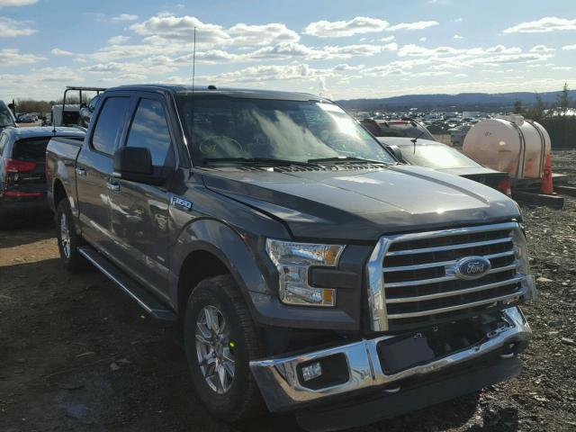 1FTEW1EP7GKF74853 - 2016 FORD F150 SUPER GRAY photo 1