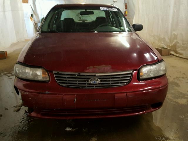 1G1ND52J72M552385 - 2002 CHEVROLET MALIBU RED photo 9