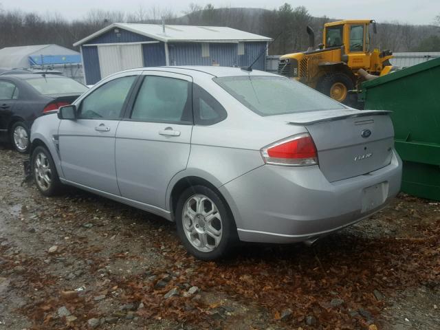 1FAHP35N68W195461 - 2008 FORD FOCUS SE SILVER photo 3