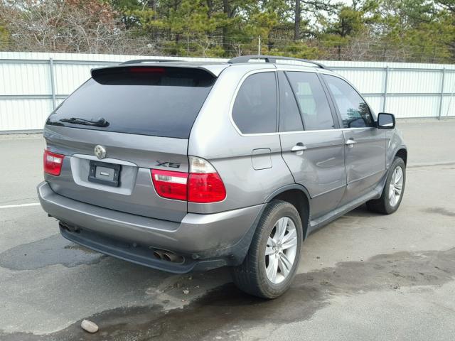 5UXFB53556LV24453 - 2006 BMW X5 4.4I GRAY photo 4