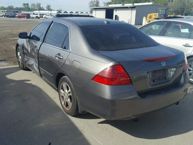 1HGCM56727A001319 - 2007 HONDA ACCORD EX BROWN photo 3