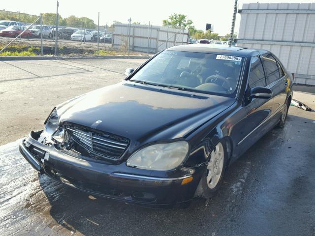 WDBNG70J52A297152 - 2002 MERCEDES-BENZ S 430 BLACK photo 2