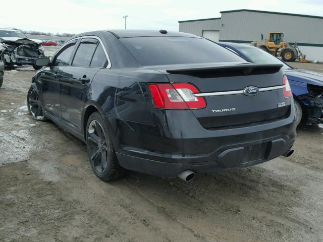 1FAHP2KT2AG155018 - 2010 FORD TAURUS SHO BLACK photo 3