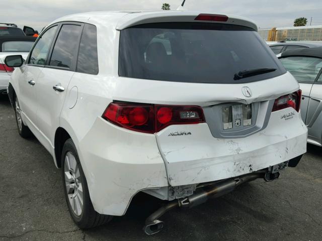 5J8TB2H50CA000342 - 2012 ACURA RDX TECHNO WHITE photo 3