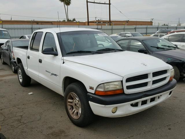 1B7GL2AXXYS721861 - 2000 DODGE DAKOTA QUA WHITE photo 1