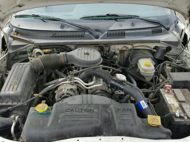 1B7GL2AXXYS721861 - 2000 DODGE DAKOTA QUA WHITE photo 7