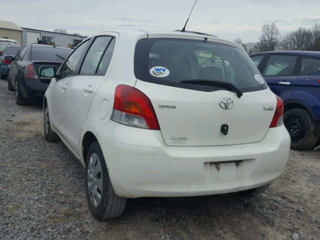 JTDKT903895238791 - 2009 TOYOTA YARIS WHITE photo 3