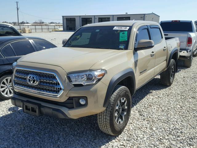 5TFCZ5AN5GX022250 - 2016 TOYOTA TACOMA DOU TAN photo 2